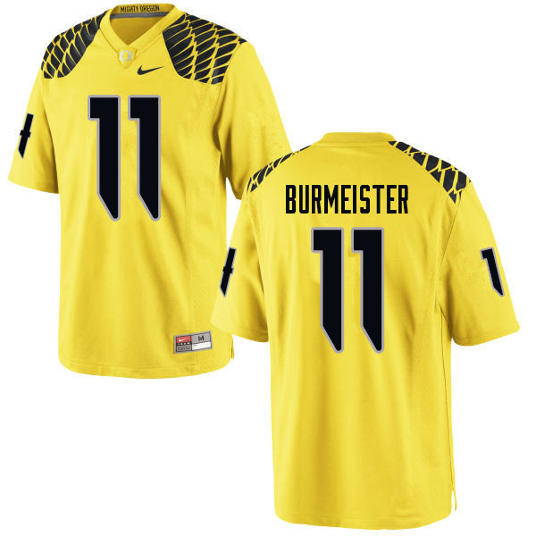 Men #11 Braxton Burmeister Oregn Ducks College Football Jerseys Sale-Yellow